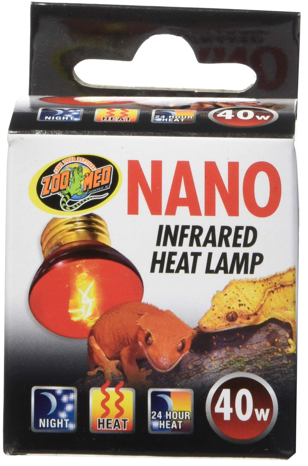 [Australia] - Zoo Med Nano Infrared Heat Lamp 40 Watts 