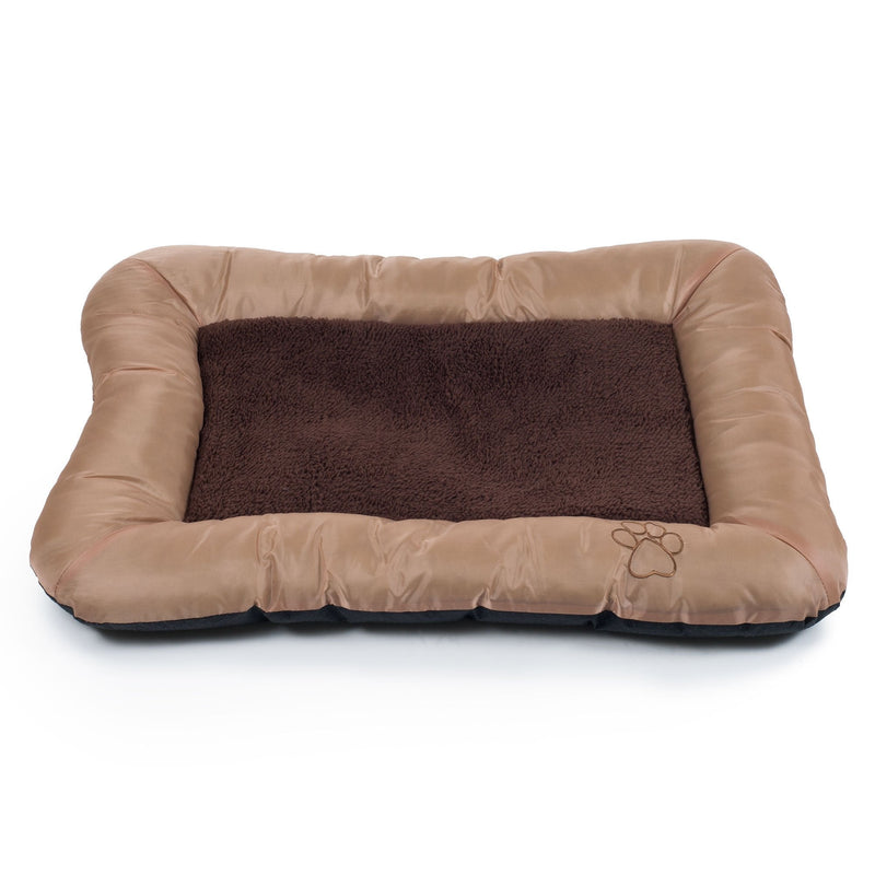 [Australia] - PETMAKER Plush Cozy Pet Bed and Sizes Tan 33" X 24" 