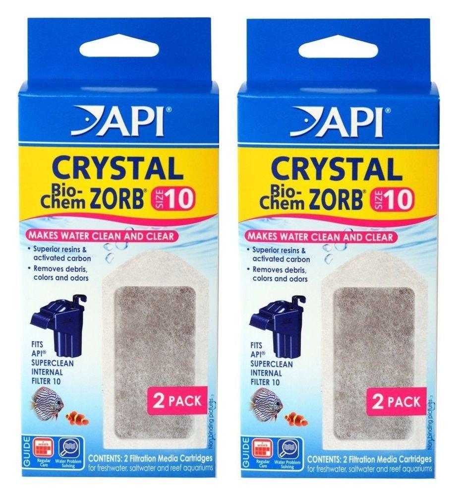 [Australia] - API Crystal Bio-Chem Zorb Internal Filter Cartridge (2x2 Pack) Size 10-783C 