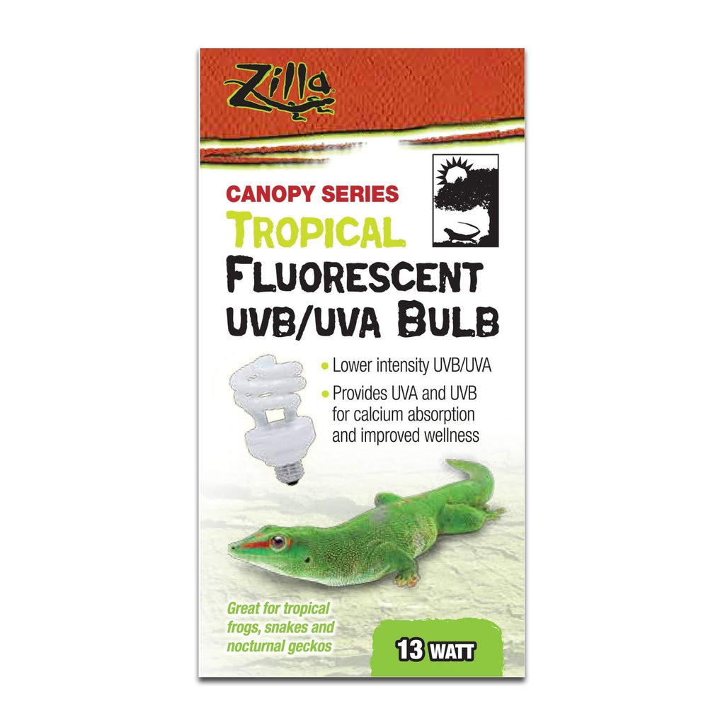 [Australia] - Zilla Tropical Fluorescent UVB/UVA Bulb, 13 Watts 3.875 in 