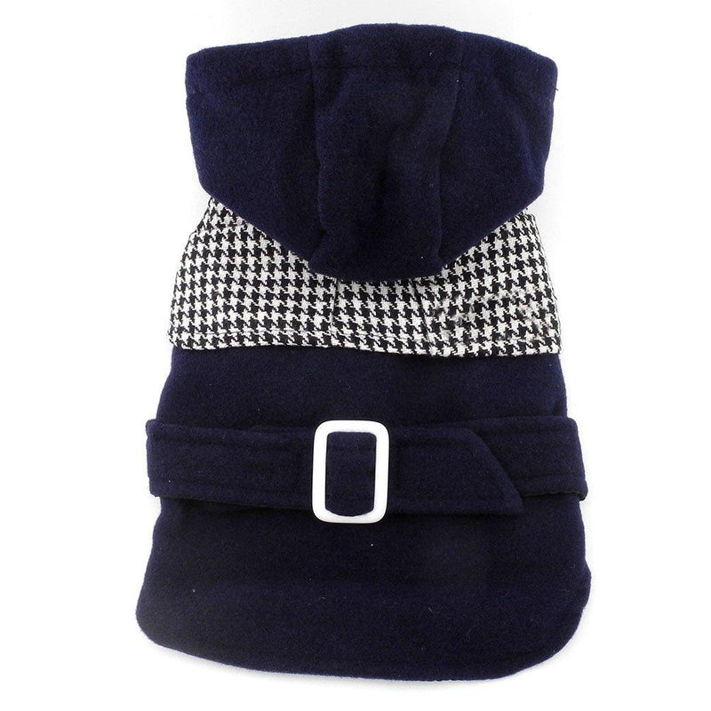 [Australia] - SMALLLEE_LUCKY_STORE Clothes for Girls Boys Charmed Hoodies Dog Coat Winter Warm Wool Plaid, Blue, Large X-Large 