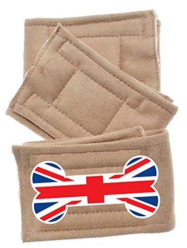 [Australia] - Pet Flys British Bone Flag Peter Pads (3 Pack), X-Large 