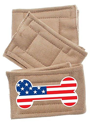 [Australia] - Pet Flys USA Bone Flag Peter Pads (3 Pack), X-Small 