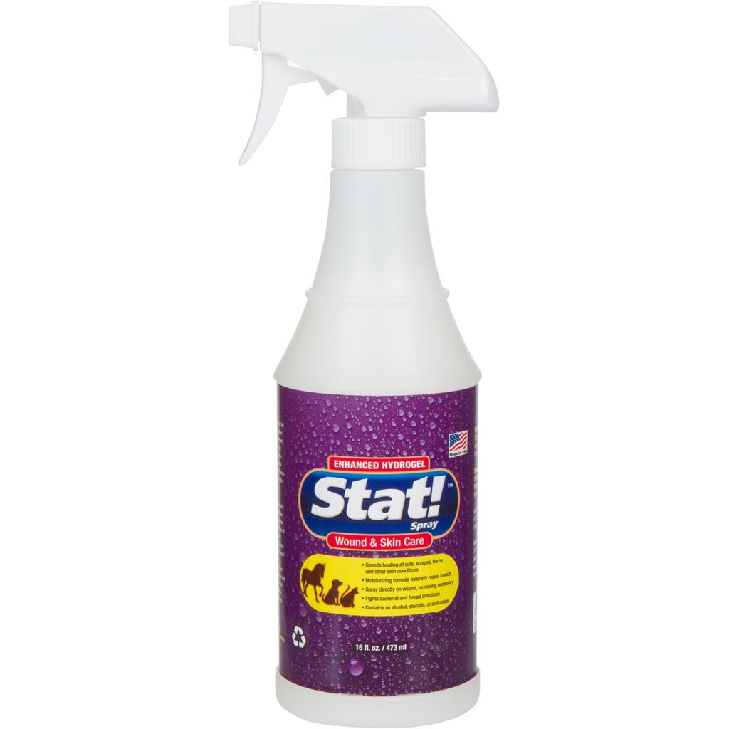 Stat! Spray Cat and Dog Wound Care - Pet First Aid Spray Promotes Fast Healing and Soothing Relief - Topical Animal Treatment for Hot Spots, Cuts, Burns, Itching, and Other Skin Irritations 16 oz - PawsPlanet Australia