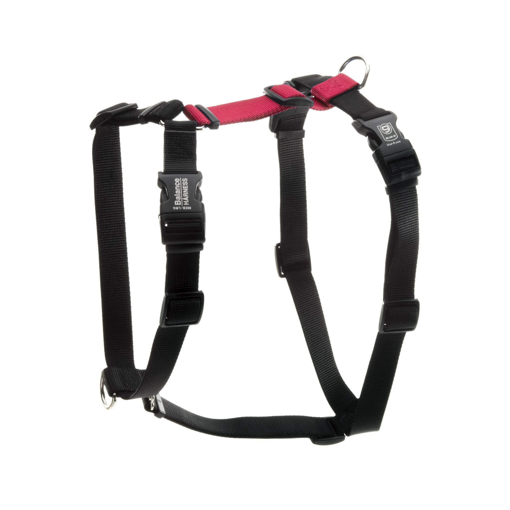 [Australia] - Blue-9 Pet Products Buckle-Neck Balance Harness, 6-Point Adjustable No-Pull Harness, Ideal for Dog Training, Made in The USA Medium/Large Red 