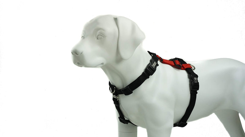 [Australia] - Blue-9 Pet Products Balance Harness Buckle Neck (Large, Red) 