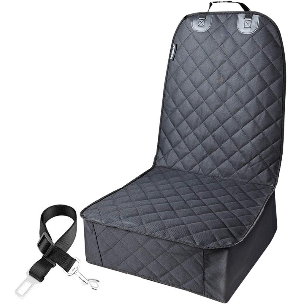 [Australia] - URPOWER Pet Front Seat Cover for Cars 100%waterproof Nonslip Rubber Backing with Anchors, Quilted, Padded, Durable Pet Seat Covers for Cars, Trucks & SUVs 