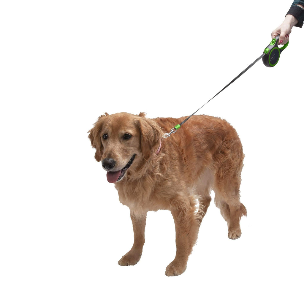 [Australia] - Furhaven Pet Dog Leash | Comfort Grip Tangle-Free Retractable Pet Leash for Dogs & Cats - Available in Multiple Colors Bright Green 9-ft 