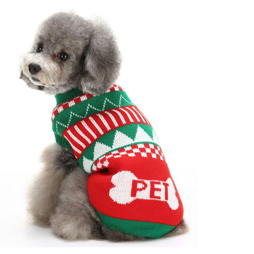 [Australia] - Dog Apparel Clothes Jacket & Sweatshirt Christmas Holiday Festive Dog Sweater Designer Pet Sweaters X-Small 