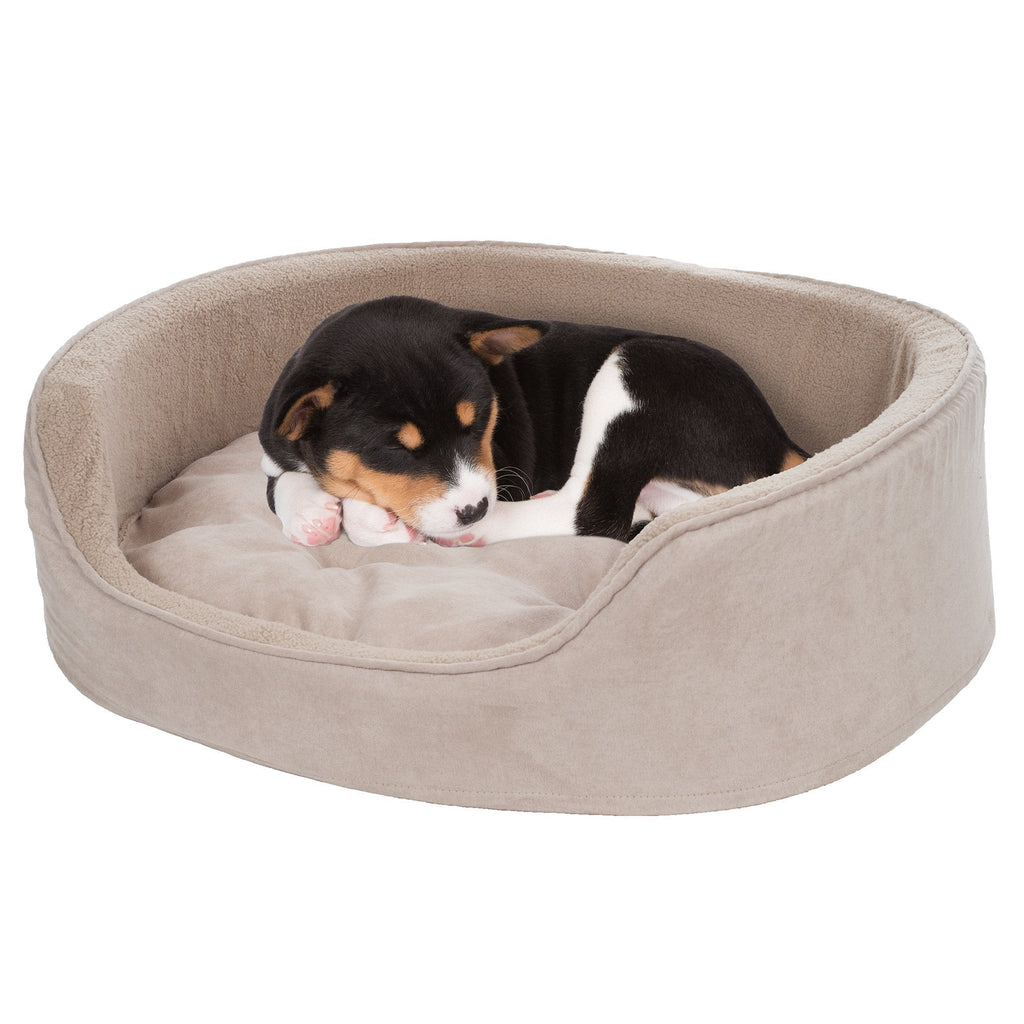 [Australia] - PETMAKER Small Cuddle Round Microsuede Pet Bed 