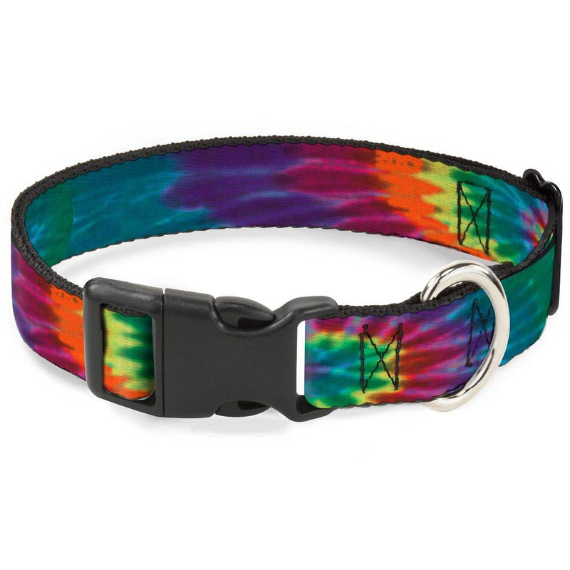 [Australia] - Buckle-Down Plastic Clip Collar - BD Tie Dye - 1" Wide - Fits 15-26" Neck - Large 1" Wide - Fits 9-15" Neck - Small 