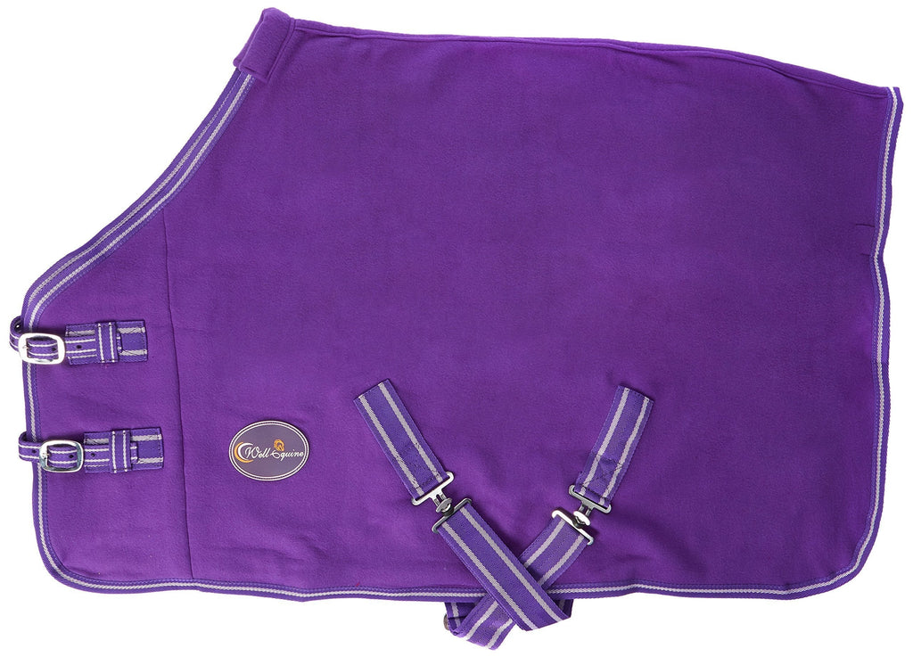 CWELL Equine TRAVEL FLEECE RUG/Cooler Standard Neck PURPLE/LILAC Choice of Sizes 5'6" - PawsPlanet Australia