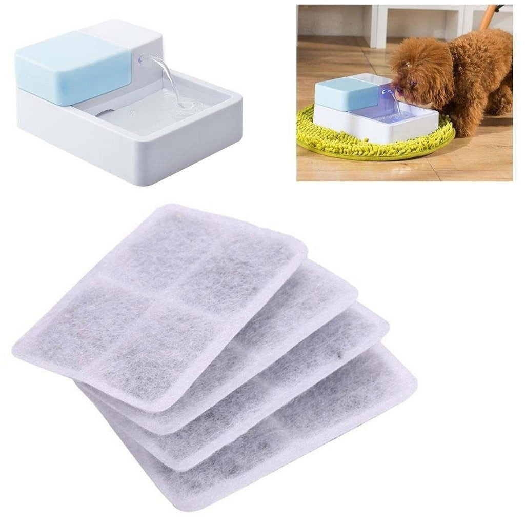 [Australia] - 4pcs Activated Carbon Filter Replace for Pet Dog Water Fountain 