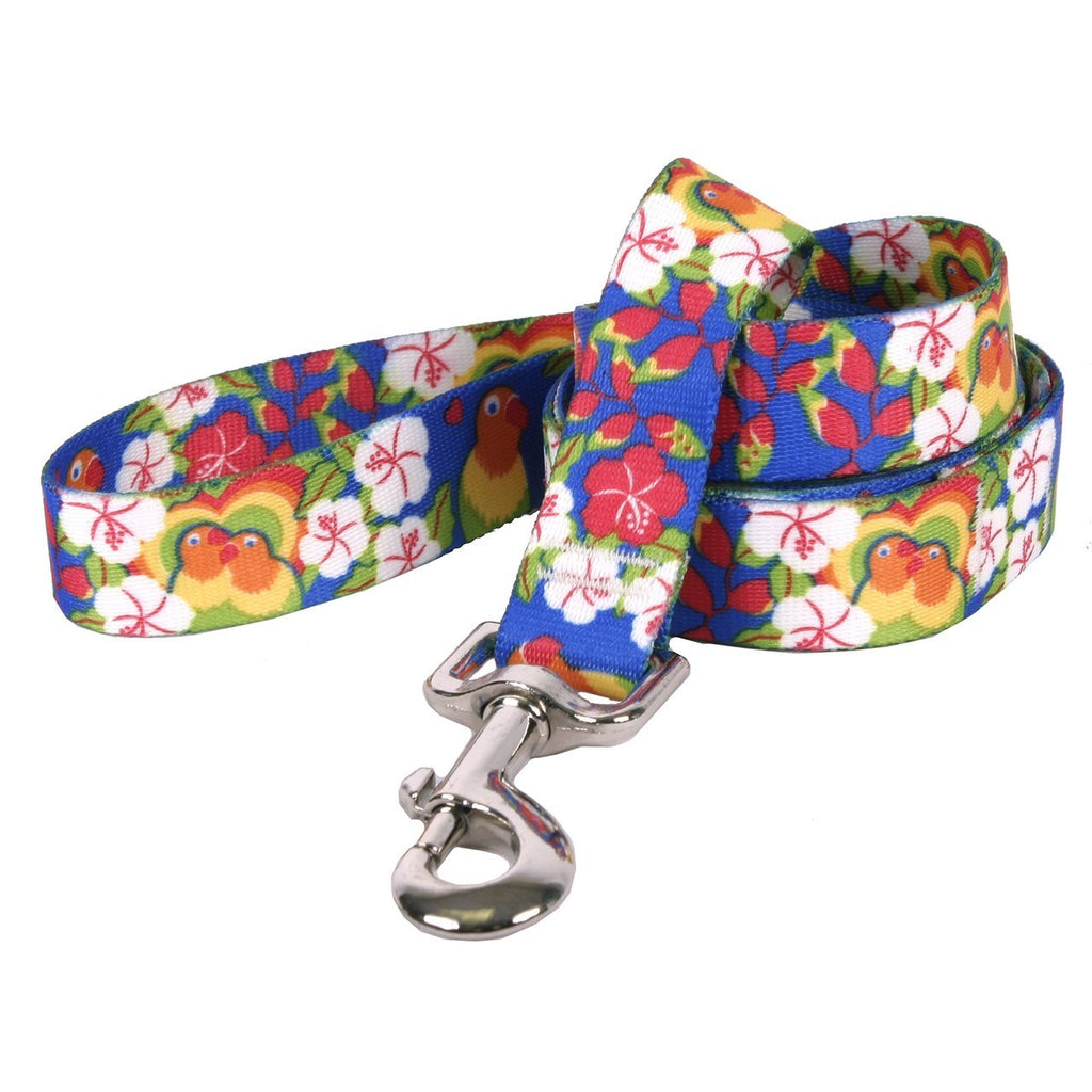 [Australia] - Yellow Dog Design Lovebirds Dog Leash 1" x 60" (5 feet) Long 