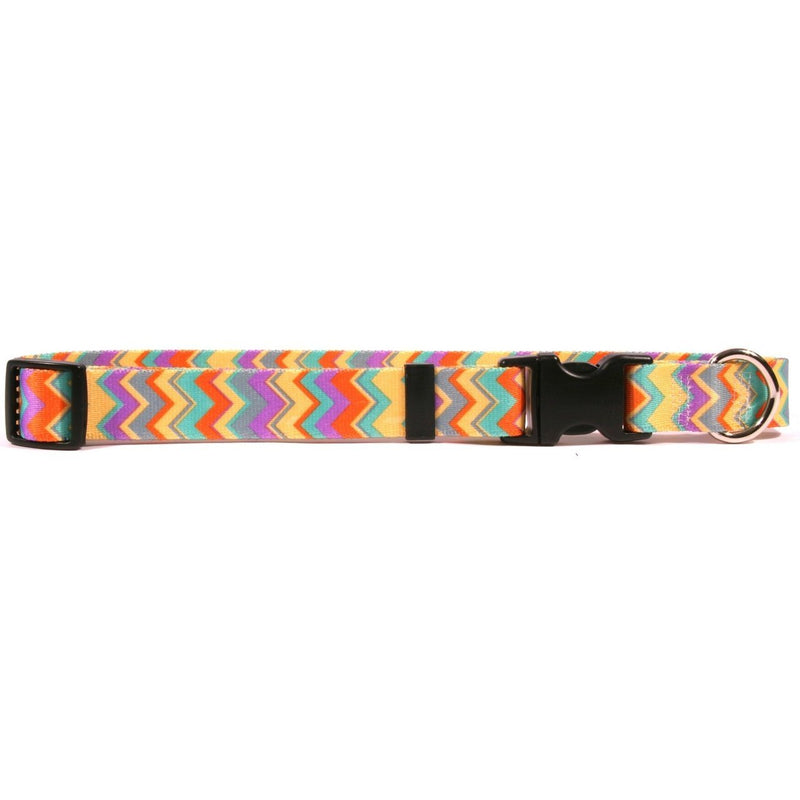 [Australia] - Yellow Dog Design Chevy Stripe Multi Dog Collar 3/8" Wide and Medium 14" - 20" x 3/4" Wide 