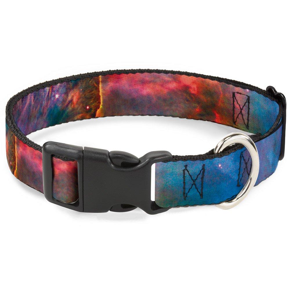 [Australia] - Buckle-Down Plastic Clip Collar - Supernova Space Collage - 1" Wide - Fits 15-26" Neck - Large 