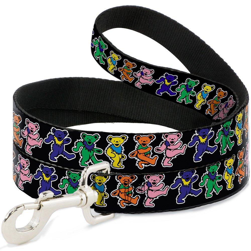 [Australia] - Buckle-Down Dog Leash Dancing Bears Black Multi Color Available In Different Lengths And Widths For Small Medium Large Dogs and Cats 6 Feet Long - 1" Wide 