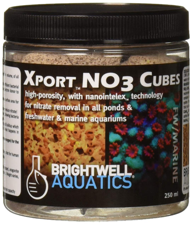 [Australia] - Brightwell Aquatics Xport NO3 Cubes - Ultra-activated Denitrification Filter Media doped with Elemental Sulfur, Filtration Media for Aquarium Tank 250-ml 