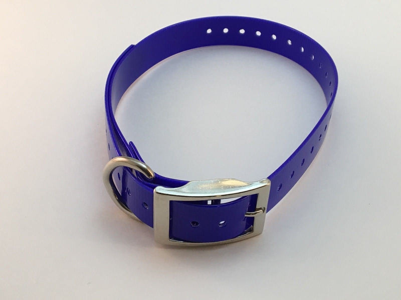 [Australia] - Sparky Pet Co (Blue Square Buckle 3/4" Replacement Collar - Compatible with Garmin, Delta, Dogtra, SportDOG, E Collar, Tri Tronics, PetSafe, Educator, Systems 