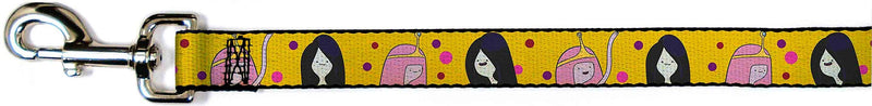 [Australia] - Buckle-Down Dog Leash Princess Bubblegum Marceline Dots Available in Different Lengths and Widths for Small Medium Large Dogs and Cats 6 Feet Long - 1" Wide 