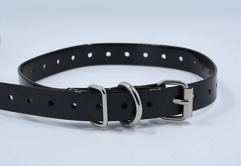 Replacement ¾” Collar Strap Bands with Double Buckle Loop Training for All Brands of Pet Shock Bark e Collars and Fences. Black - PawsPlanet Australia