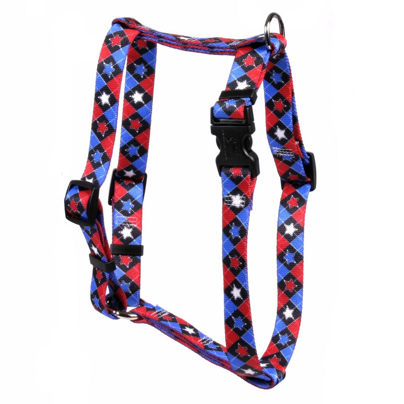 [Australia] - Yellow Dog Design American Argyle Roman Style H Dog Harness Extra Small 8" - 14" 