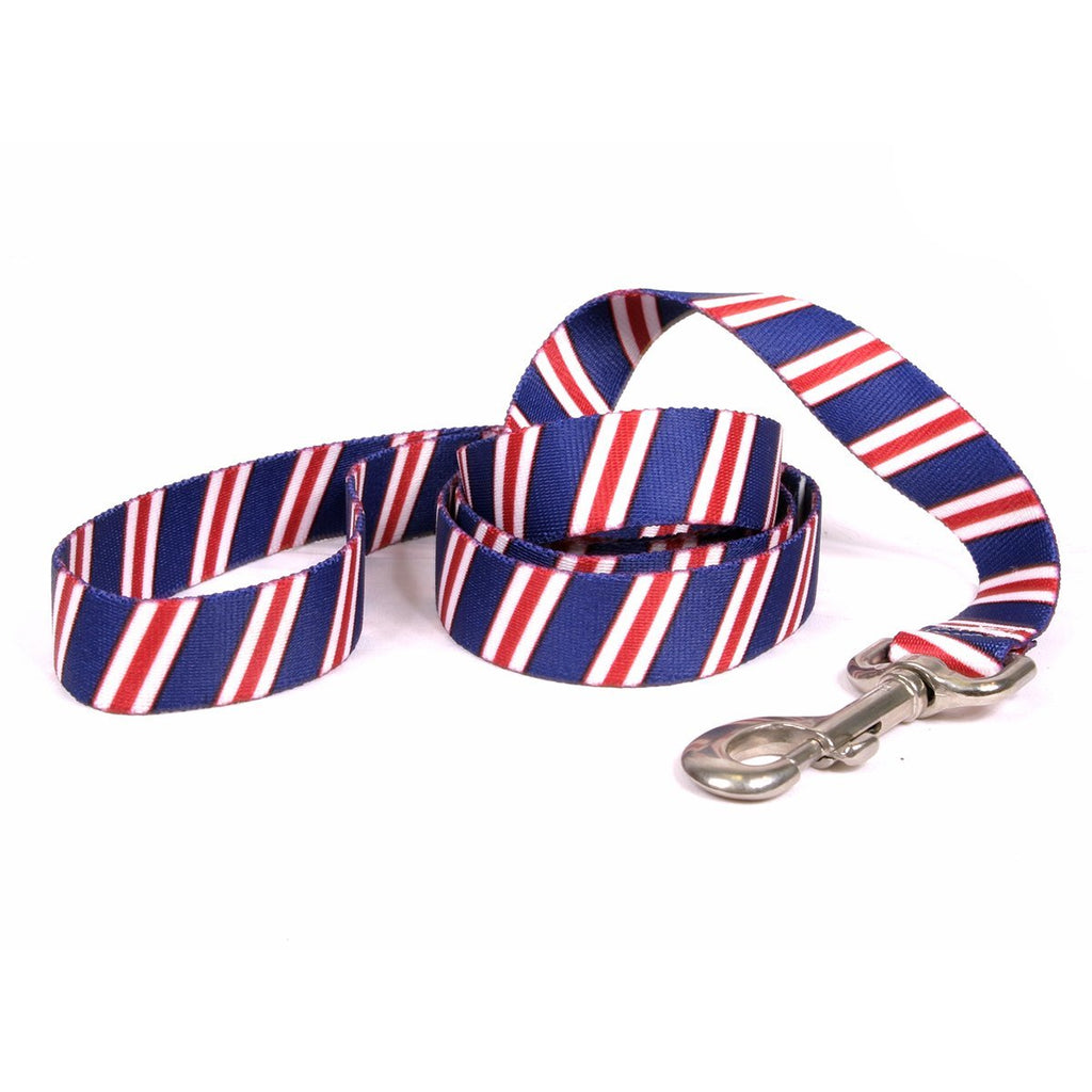 [Australia] - Yellow Dog Design Standard Leads, Team Spirit-Triple Stripe Collection 3/4" x 60" (5 ft.) Team Spirit Red, White & Navy Blue 