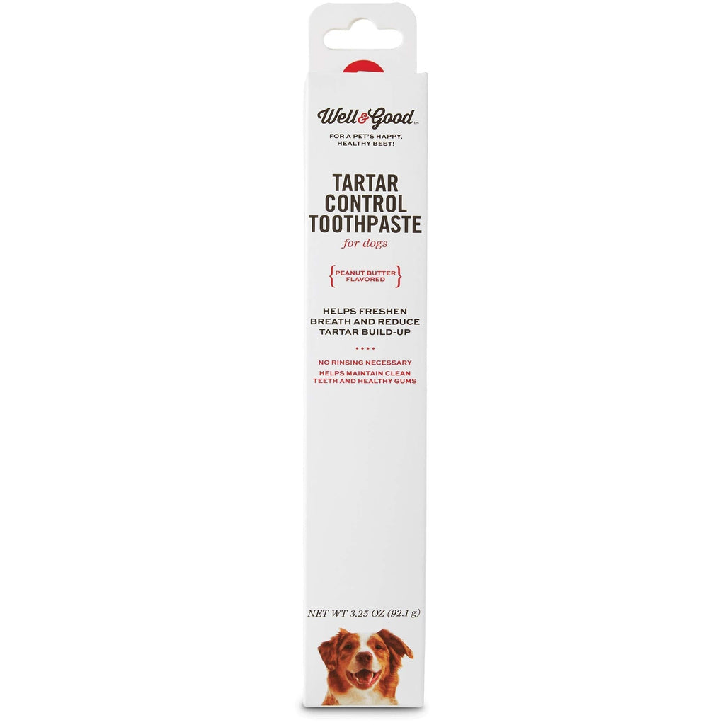 Well & Good Tartar Control Toothpaste for Dogs, Peanut Butter Flavor, 3.25 oz. - PawsPlanet Australia