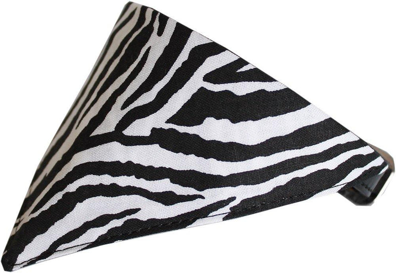 [Australia] - Mirage Pet Products 624-134 BK10 Zebra Black Print Bandana, Small 