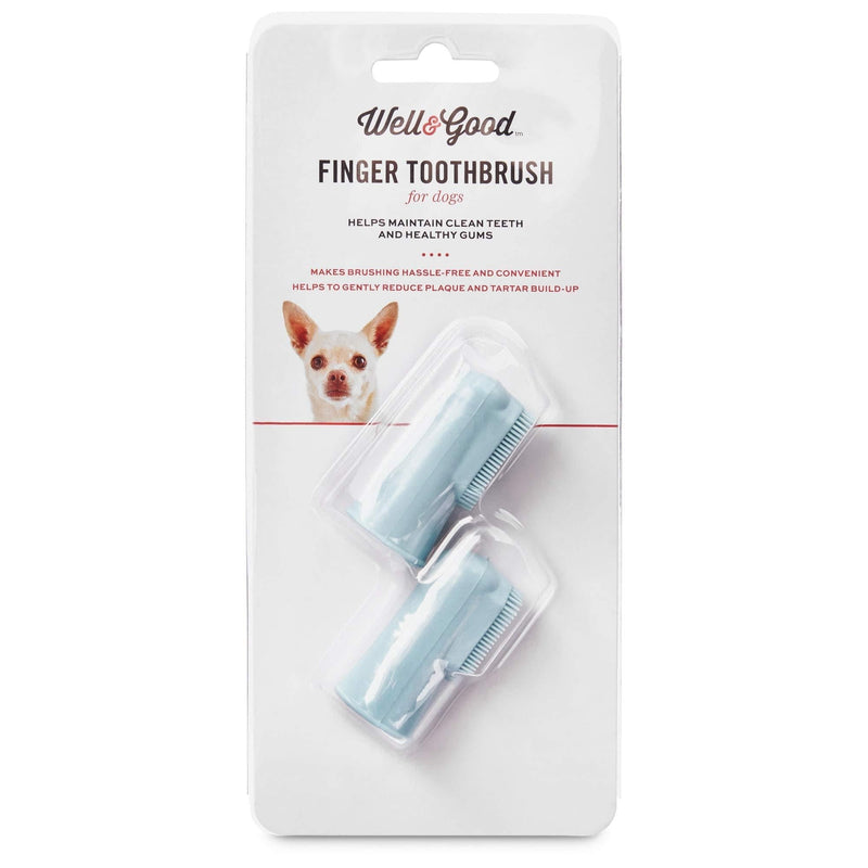 Well & Good Finger Dog Toothbrushes - PawsPlanet Australia