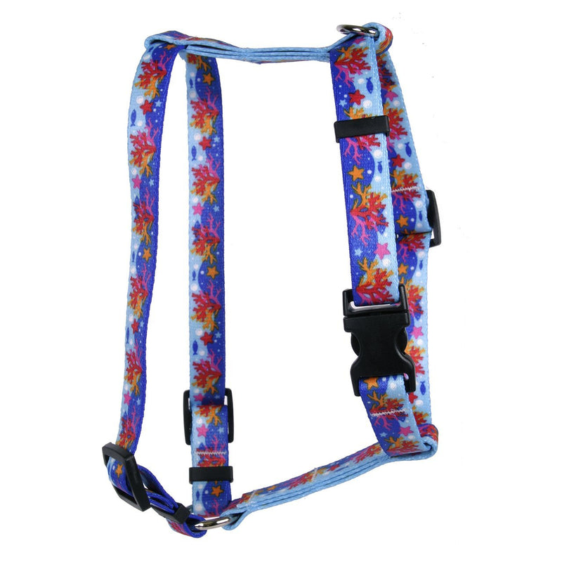 [Australia] - Yellow Dog Design Coral Reef Roman Style H Dog Harness Large 20" - 28" 