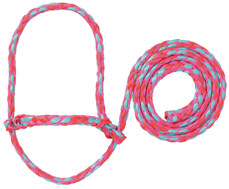 [Australia] - Weaver Livestock Poly Rope Sheep Halter Hot Pink/Coral/Mint 