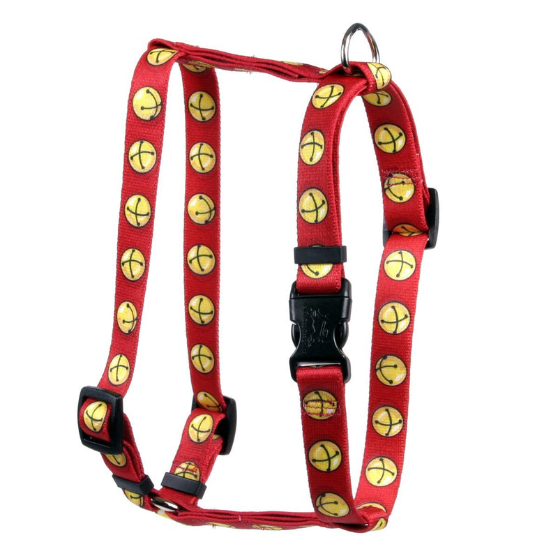 [Australia] - Yellow Dog Design Jingle Bells Roman Style H Dog Harness Extra Small 8" - 14" 