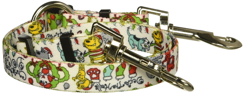 [Australia] - Yellow Dog Design Christmas Dogs Coupler Dog Leash Medium 