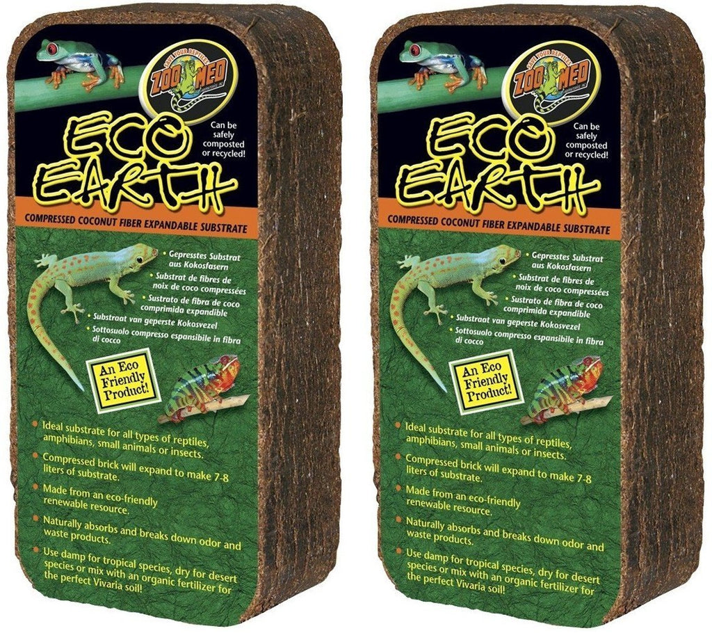 (2 Pack) Zoo Med Eco Earth Bricks - PawsPlanet Australia