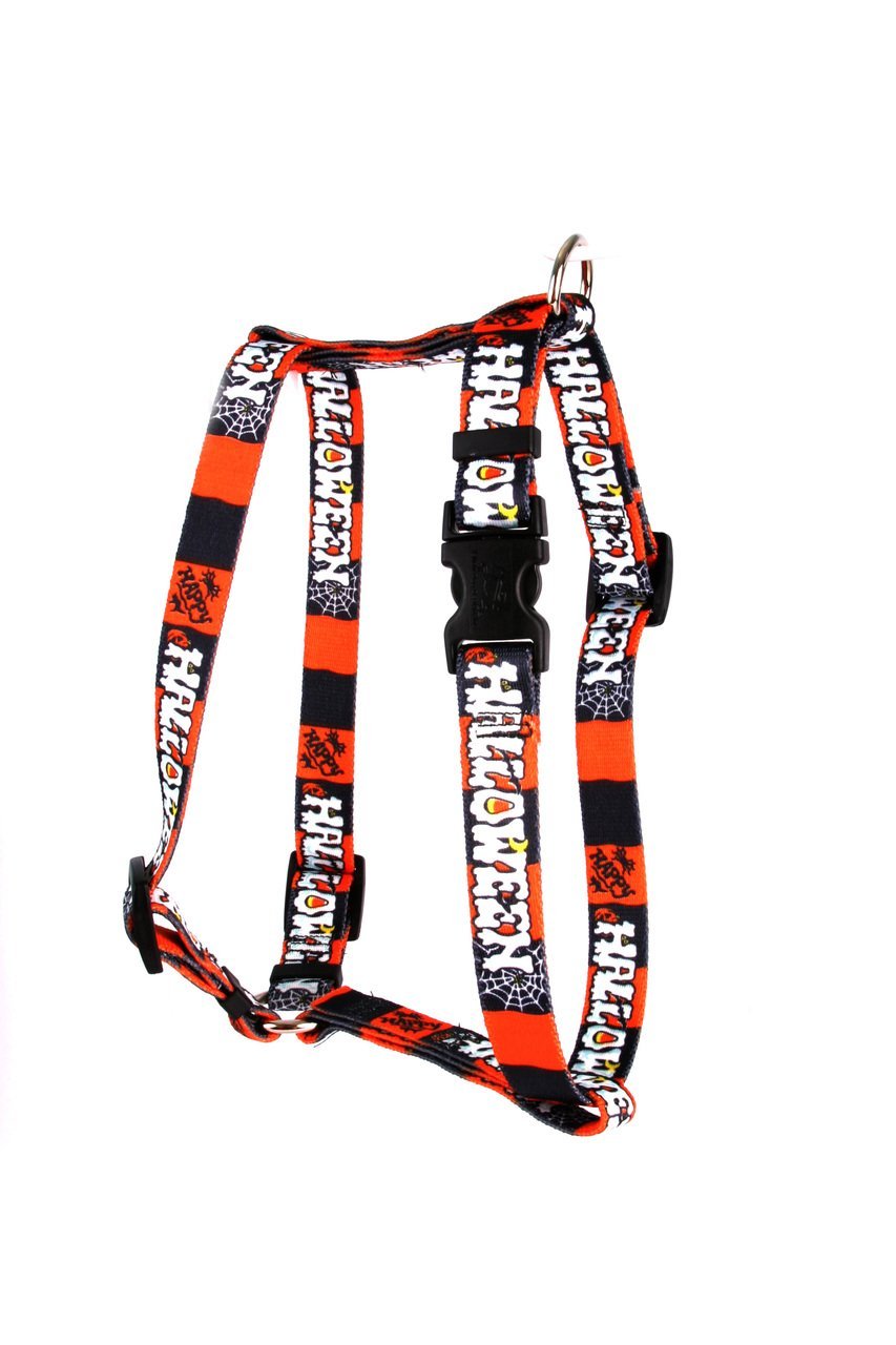 [Australia] - Yellow Dog Design Happy Halloween Roman Style H Dog Harness Large 20" - 28" 