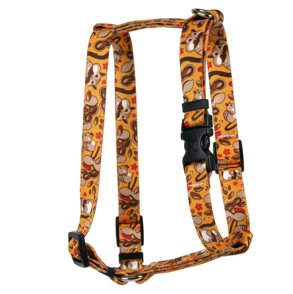 [Australia] - Yellow Dog Design Chipmunks Roman Style H Dog Harness Small/Medium 14" - 20" 