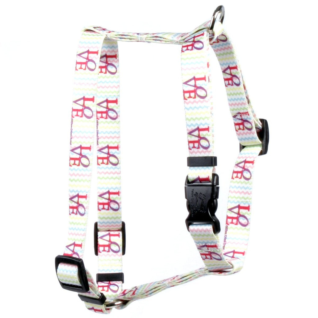 [Australia] - Yellow Dog Design Love Roman Style H Dog Harness Extra Large 28" - 36" 