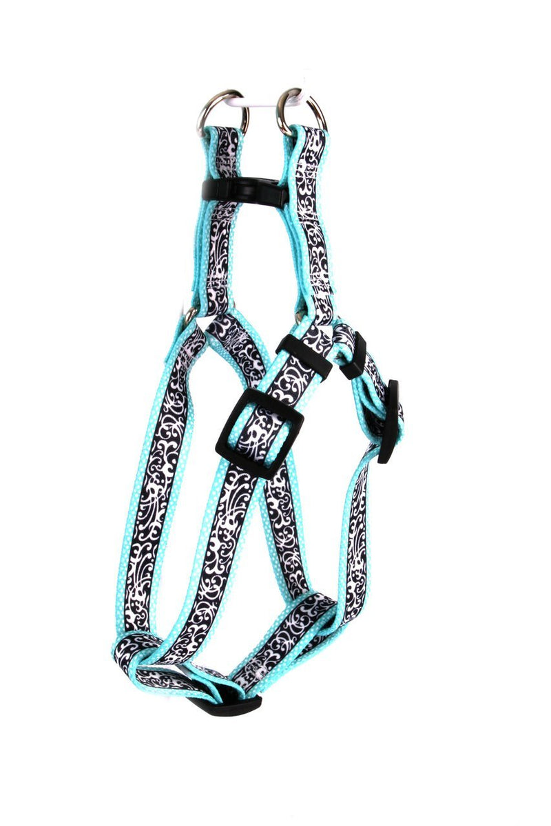 [Australia] - Yellow Dog Design Standard Step-in Harness, Modern Collection Medium 15" - 25" Chantilly Teal 