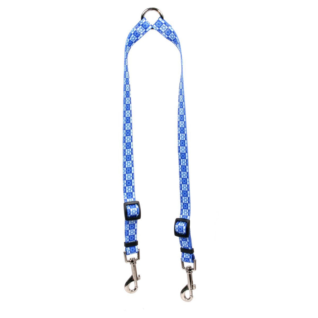 [Australia] - Yellow Dog Design Hanukkah Stars Coupler Dog Leash Small 