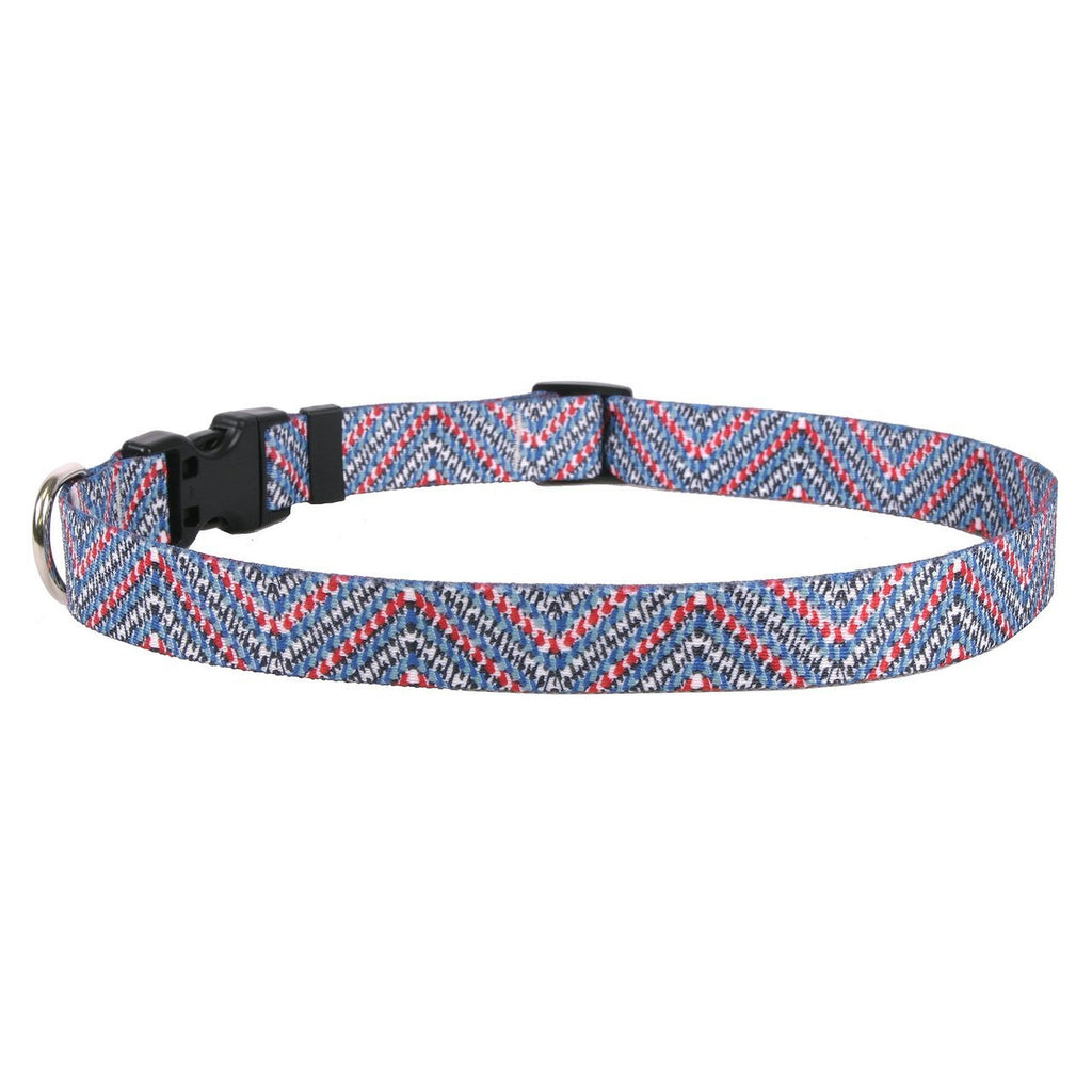 [Australia] - Yellow Dog Design Easy-Snap Pet Collar Large 18" - 28" Multi Tweed 