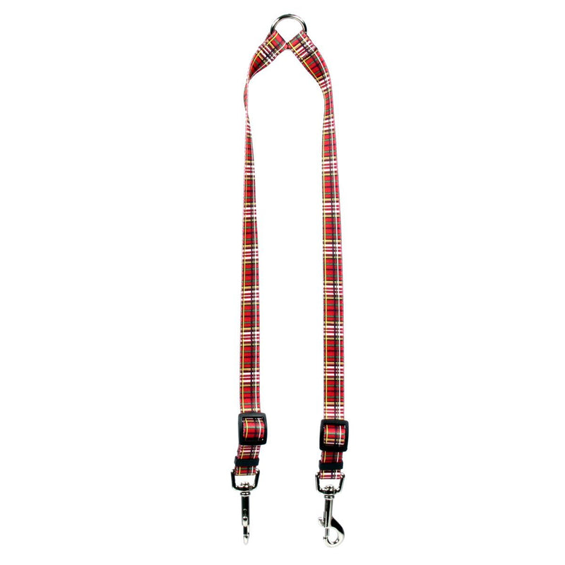 [Australia] - Yellow Dog Design Tartan Red Coupler Dog Leash Large 