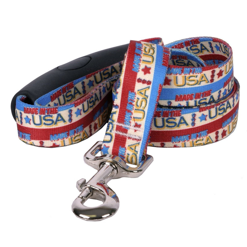 [Australia] - Yellow Dog Design Vintage Made in The USA EZ-Grip Dog Leash-with Comfort Handle 1" x 60" (5 feet) Long 