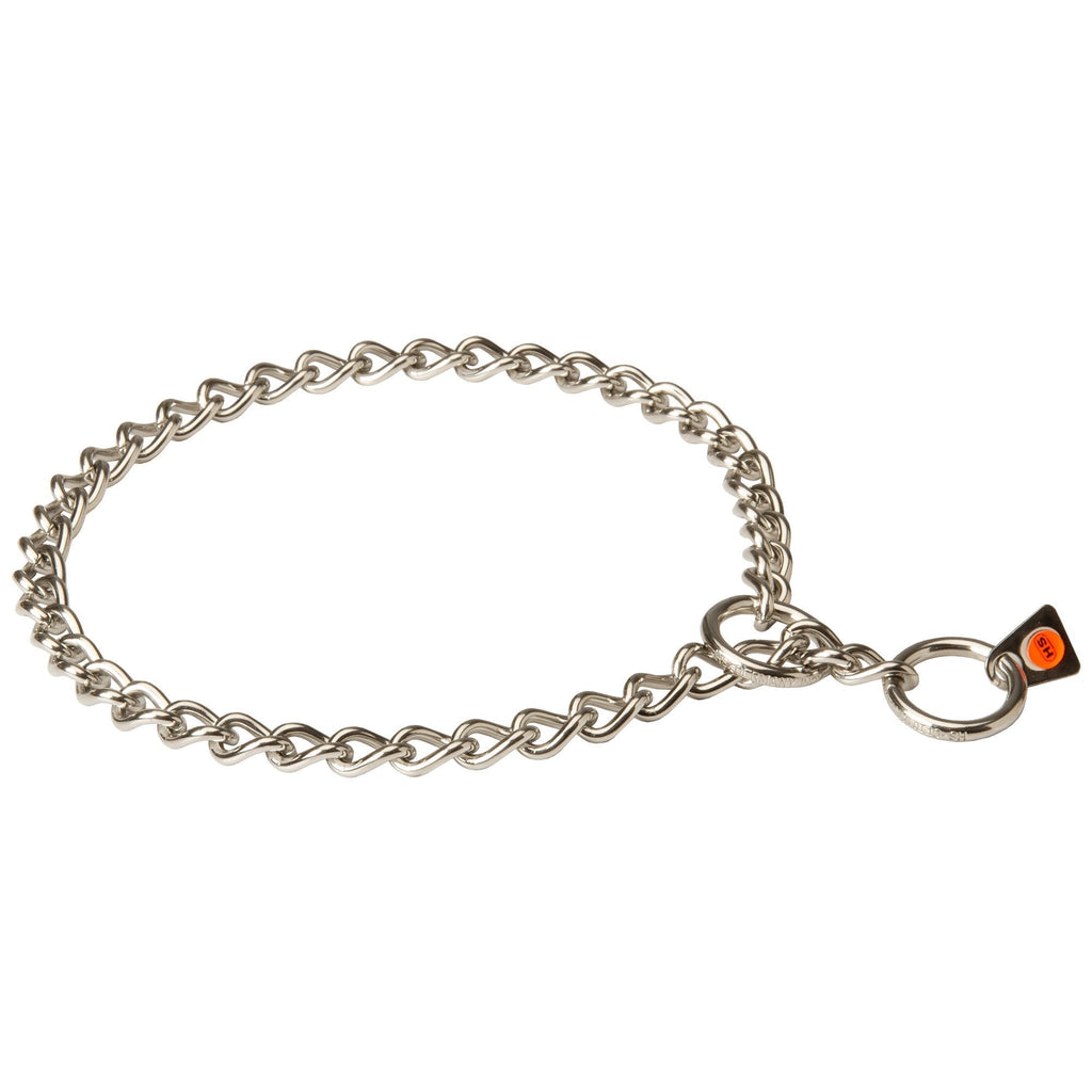 Herm Sprenger Stainless Steel Short Link Chain Collar with Round Chain - 3.0 mm x 20 inches - PawsPlanet Australia