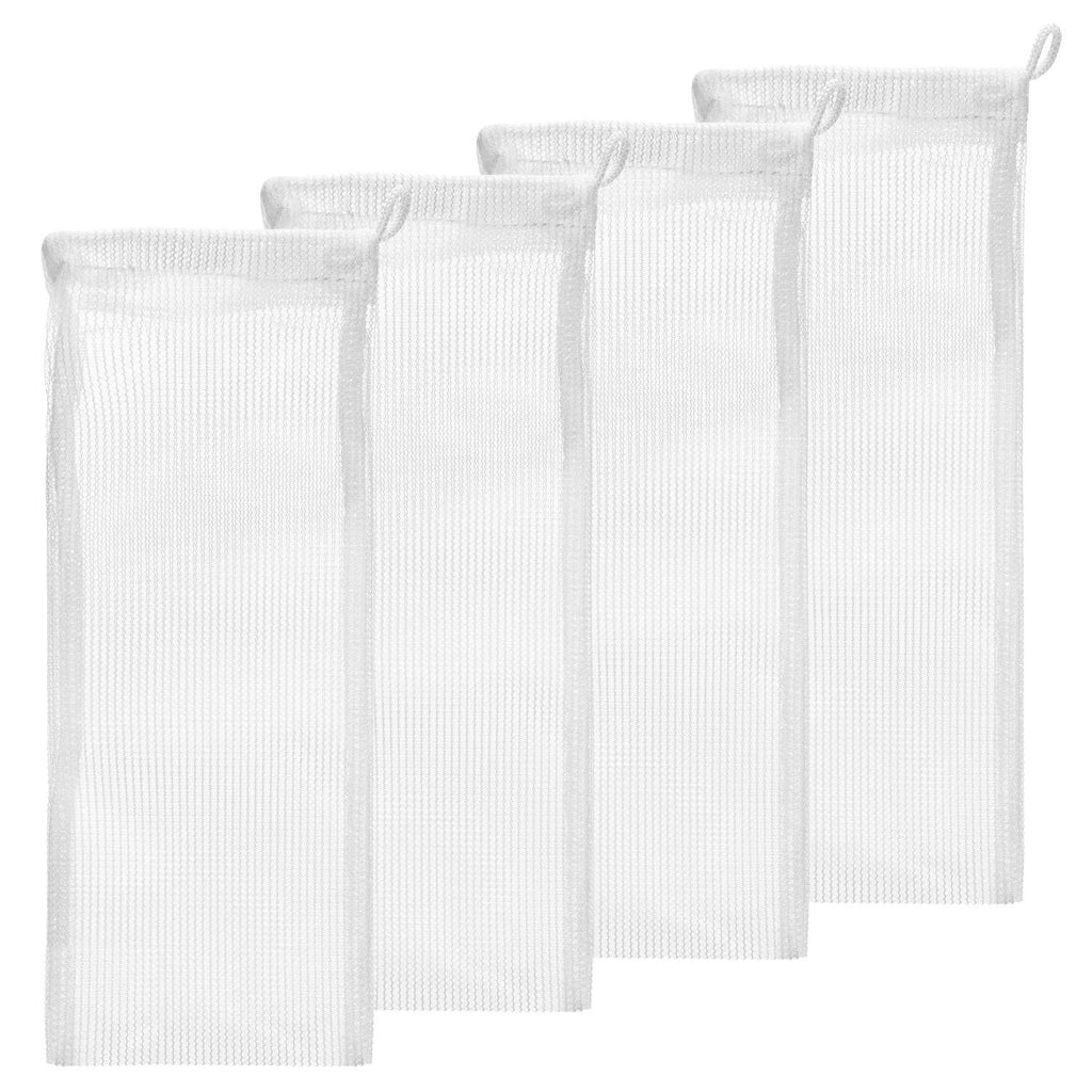 [Australia] - Aquarium Mesh Media Filter Bags - High Flow - with Drawstrings for Activated Carbon - Reusable Fish Tank Charcoal Filter Bag - Aquatic Bags for Fresh or Saltwater Tanks High Flow 3" x 8" (4 Pack) 