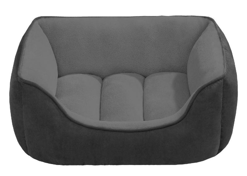 [Australia] - Beatrice Home Fashions SUEPTB24CHT Suede Reversible Cuddler Bed for Dogs/Cats/Pets Gray 