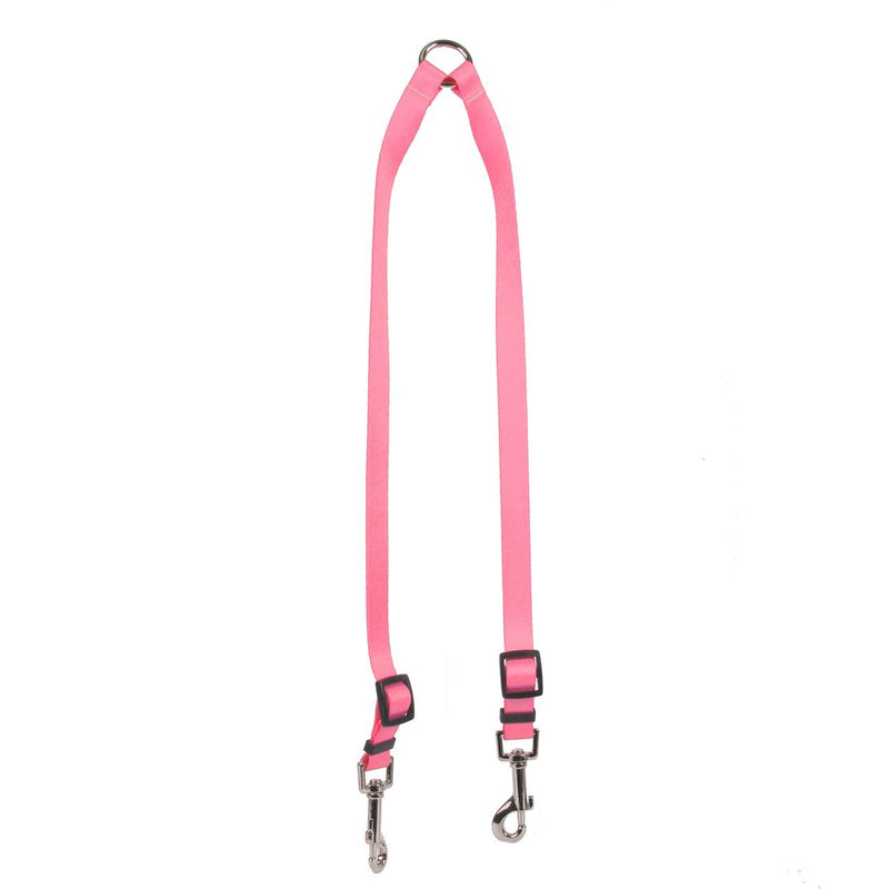 [Australia] - Yellow Dog Design Light Pink Simple Solid Coupler Dog Leash Large 