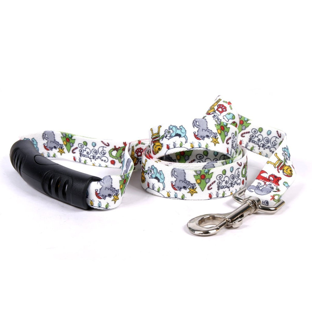 [Australia] - Yellow Dog Design Christmas Dogs EZ-Grip Dog Leash with Comfort Handle 3/4" x 60" (5 feet) Long 