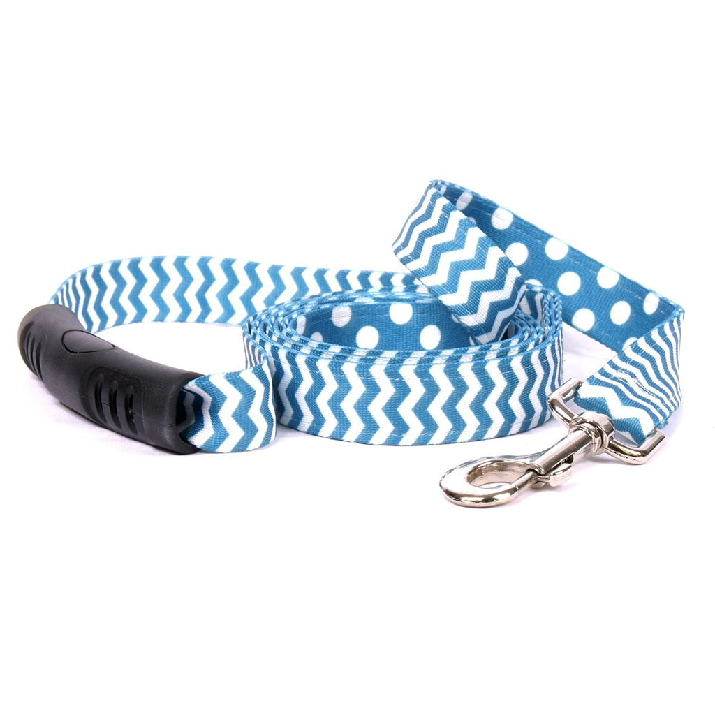 [Australia] - Yellow Dog Design Chevron-Blueberry Uptown Dog Leash 3/4" x 60" (5 feet) Long 