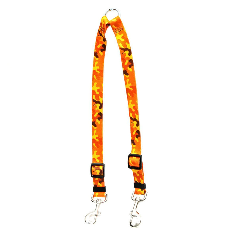 [Australia] - Yellow Dog Design Orange Camo EZ-Grip Dog Leash with Comfort Handle 1" x 60" (5 feet) Long 